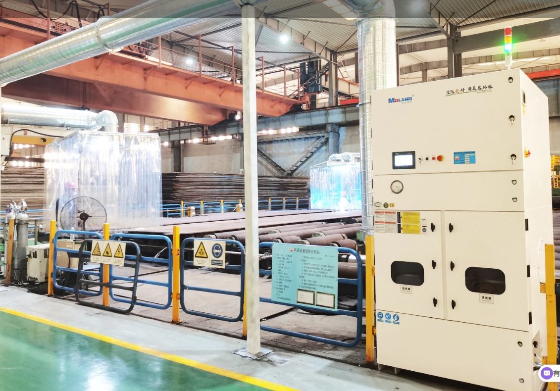 中石油旗下鋼管企業(yè)焊接除塵項(xiàng)目如期交付